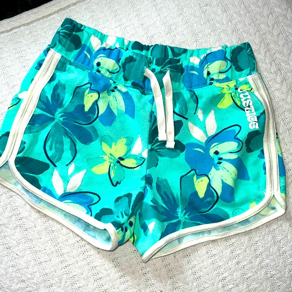 Justice Flower Print Shorts